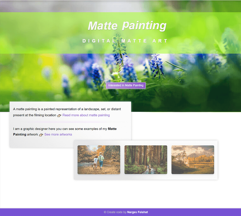 Matte painting website